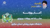آمار روزانه ستاد تسهیلات نوروزی دانشگاه علوم پزشکی استان مرکزی (پنجشنبه ۱۳ فروردین ماه ۱۴۰۵)
